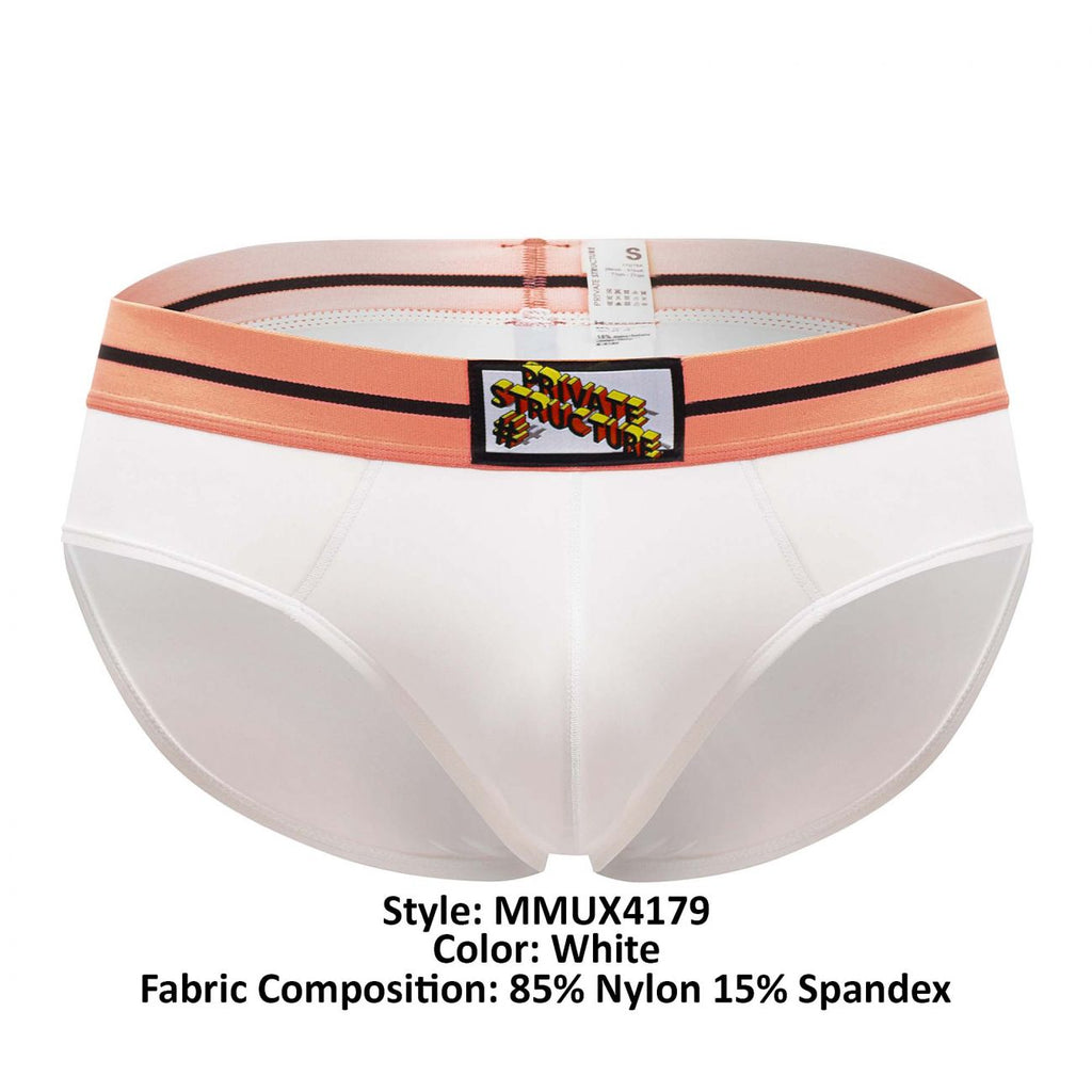 Private Structure MMUX4179 Micro Maniac Mini Briefs Color White - DealByEthan.gay loves Private Structure