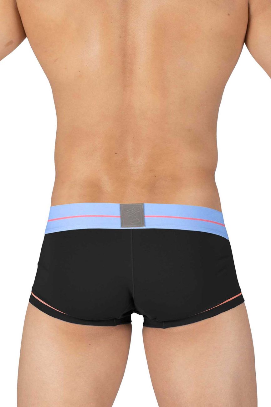 Private Structure MOUX4103 Mo Lite Mid Waist Trunks Color Black - DealByEthan.gay loves Private Structure