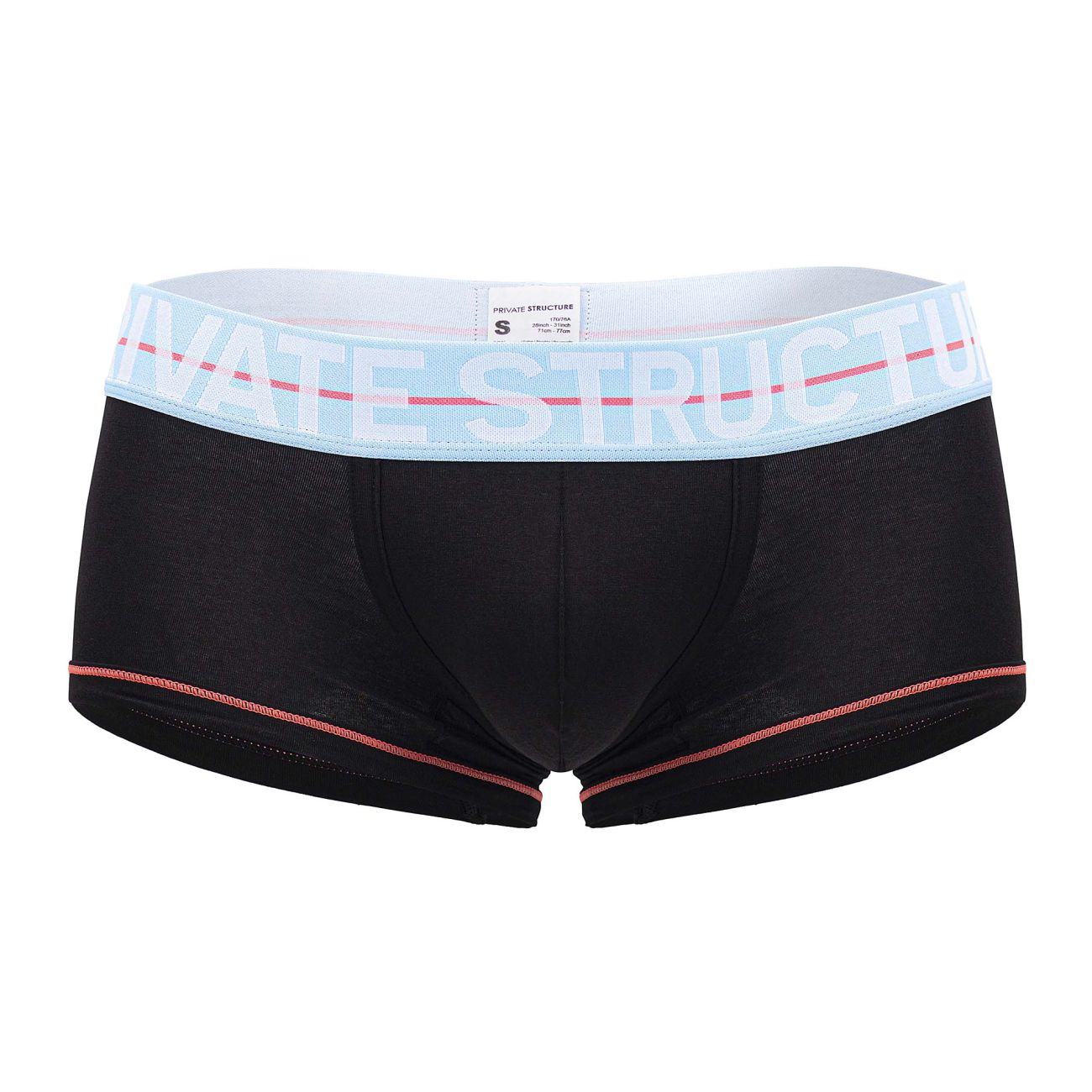 Private Structure MOUX4103 Mo Lite Mid Waist Trunks Color Black - DealByEthan.gay loves Private Structure