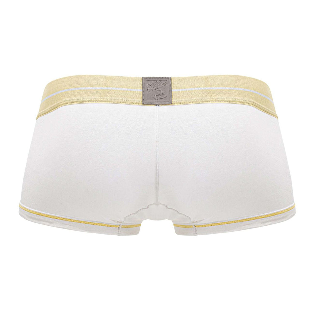 Private Structure MOUX4103 Mo Lite Mid Waist Trunks Color White - DealByEthan.gay loves Private Structure