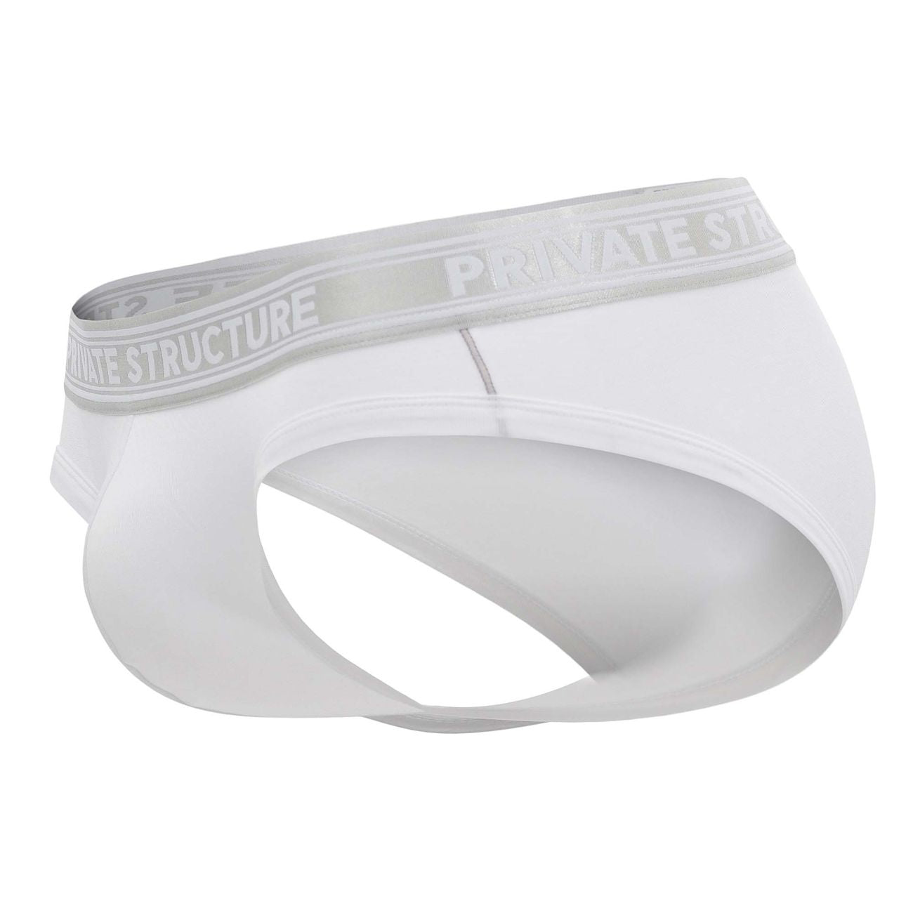 Private Structure PBUT4378 Bamboo Mid Waist Mini Briefs Color Bright White - DealByEthan.gay loves Private Structure