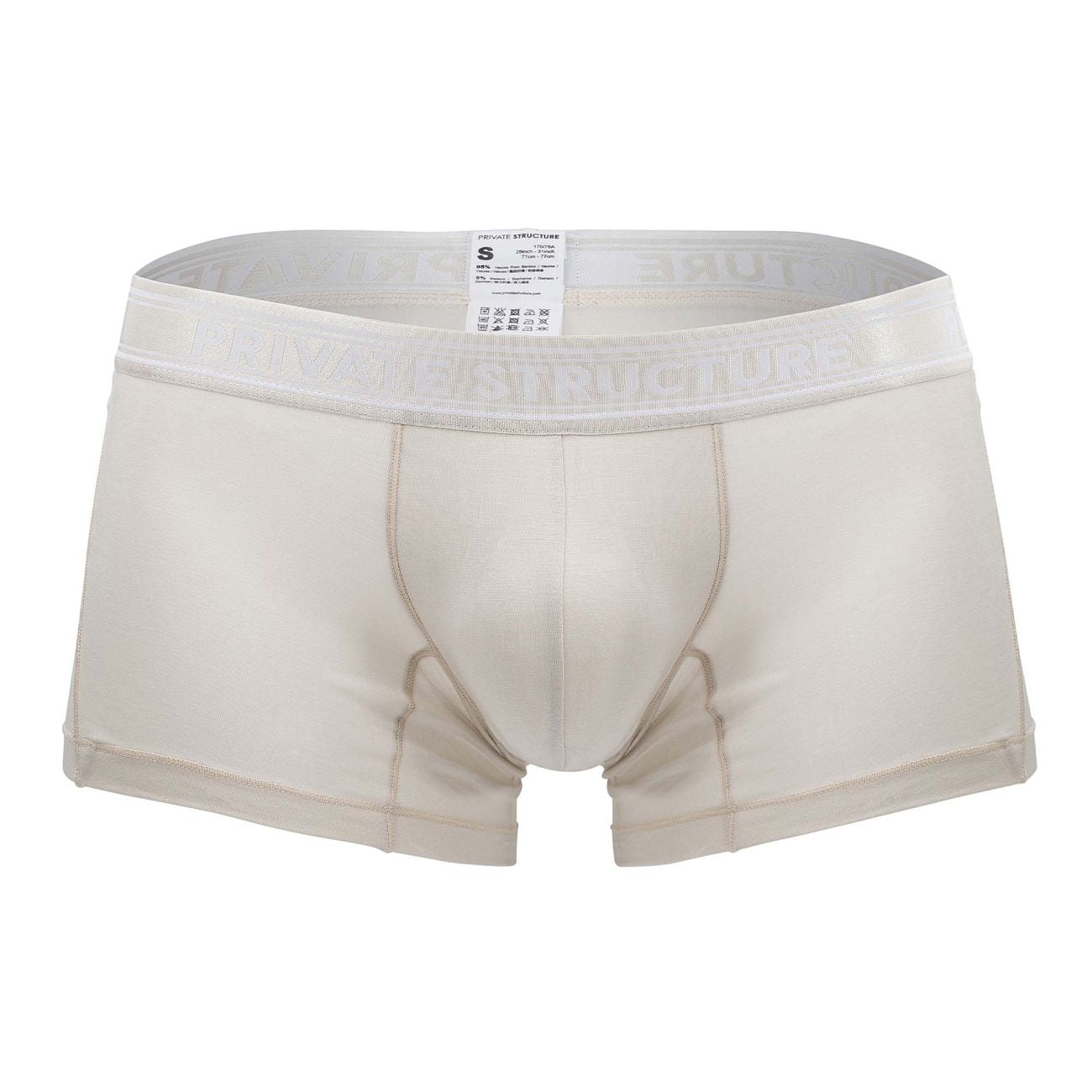 Private Structure PBUT4379 Bamboo Mid Waist Trunks Color Bleached Sand - DealByEthan.gay loves Private Structure