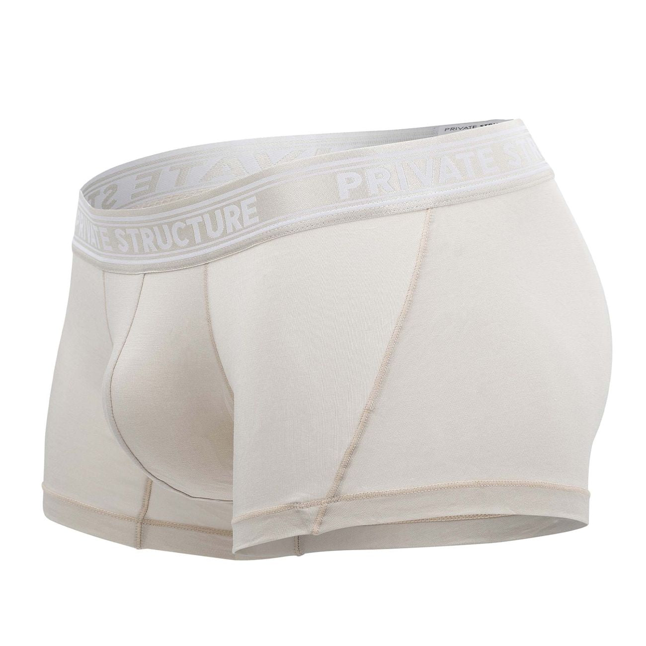 Private Structure PBUT4379 Bamboo Mid Waist Trunks Color Bleached Sand - DealByEthan.gay loves Private Structure
