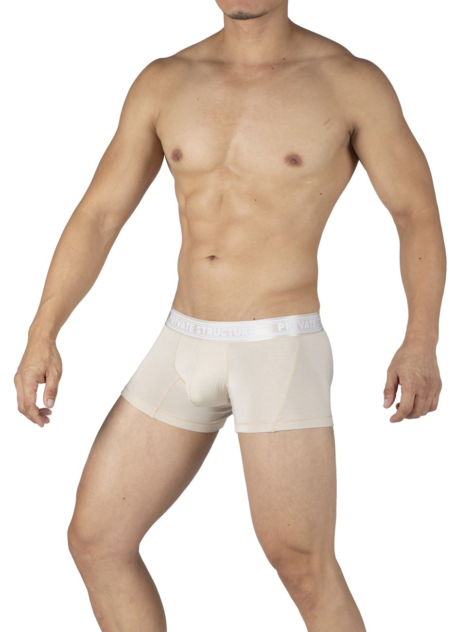 Private Structure PBUT4379 Bamboo Mid Waist Trunks Color Bleached Sand - DealByEthan.gay loves Private Structure