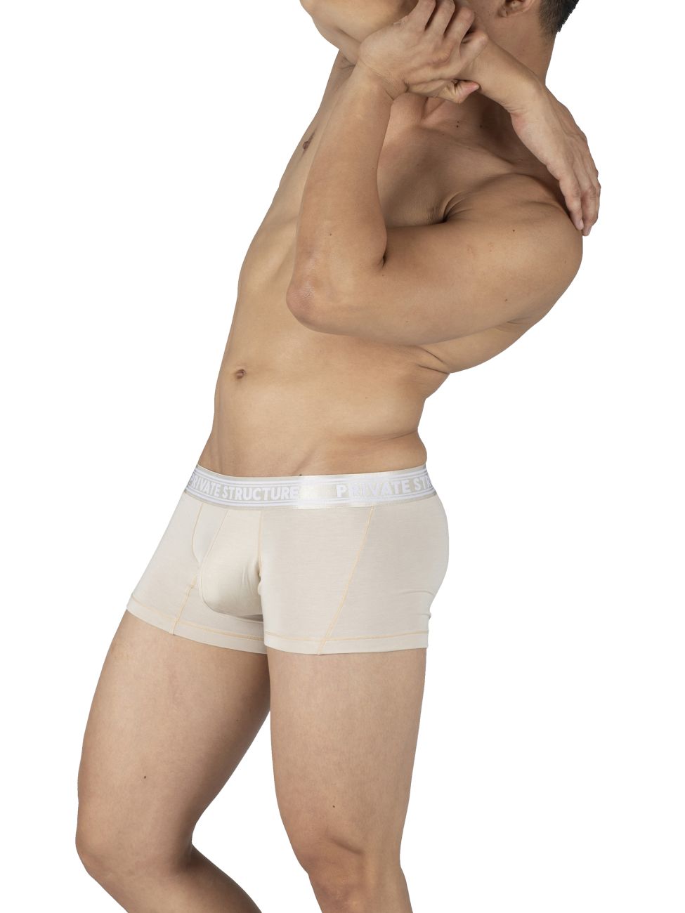 Private Structure PBUT4379 Bamboo Mid Waist Trunks Color Bleached Sand - DealByEthan.gay loves Private Structure