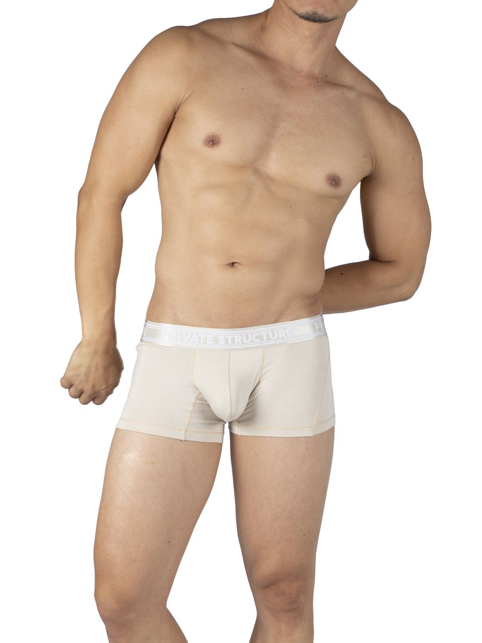 Private Structure PBUT4379 Bamboo Mid Waist Trunks Color Bleached Sand - DealByEthan.gay loves Private Structure