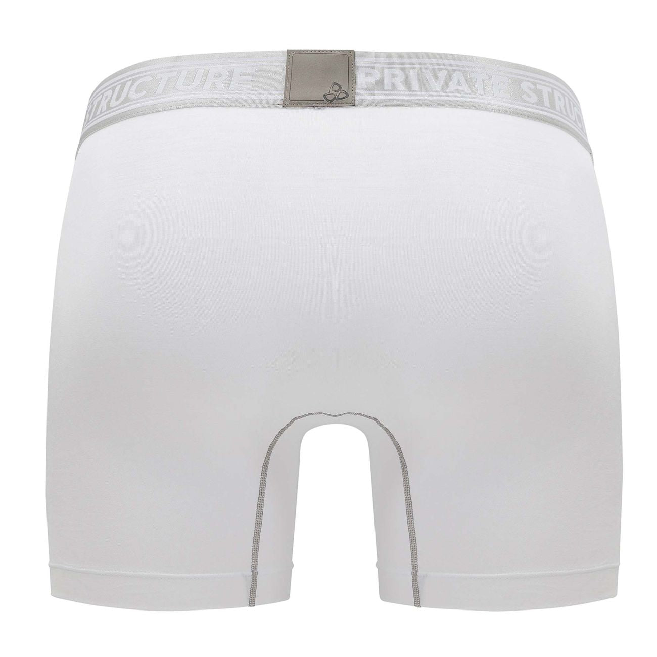 Private Structure PBUT4380 Bamboo Mid Waist Boxer Briefs Color Bright White - DealByEthan.gay loves Private Structure