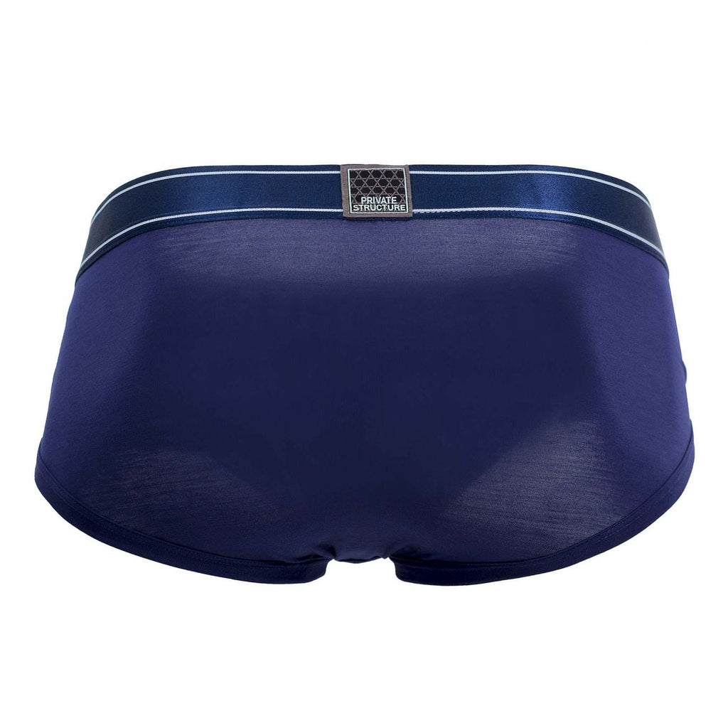 Private Structure PBUZ3748 Platinum Bamboo Briefs Color Midnight Navy - DealByEthan.gay loves Private Structure