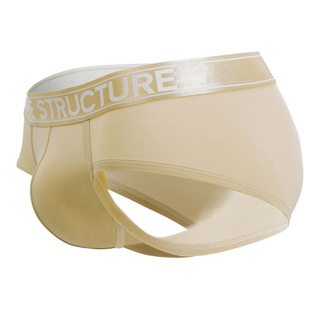 Private Structure PBUZ3748 Platinum Bamboo Briefs Color Pale Khaki - DealByEthan.gay loves Private Structure