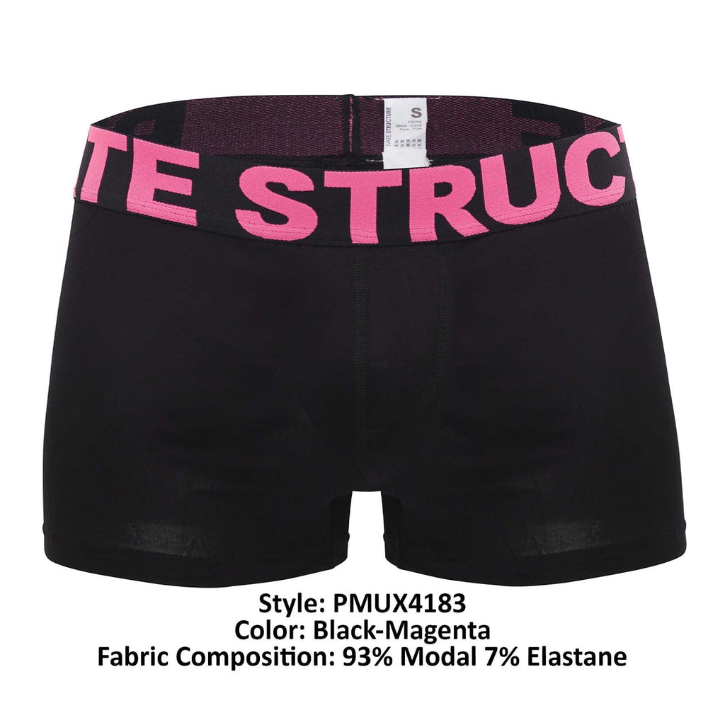 Private Structure PMUX4183 Modality Lounge Shorts Color Black-Magenta - DealByEthan.gay loves Private Structure
