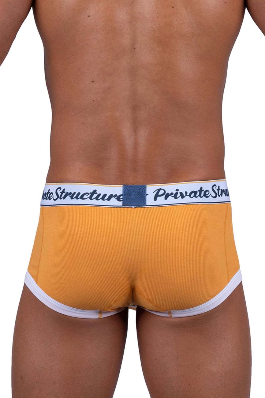 Private Structure SCUS4530 Classic Mid Waist Trunks Color Orange - DealByEthan.gay loves Private Structure