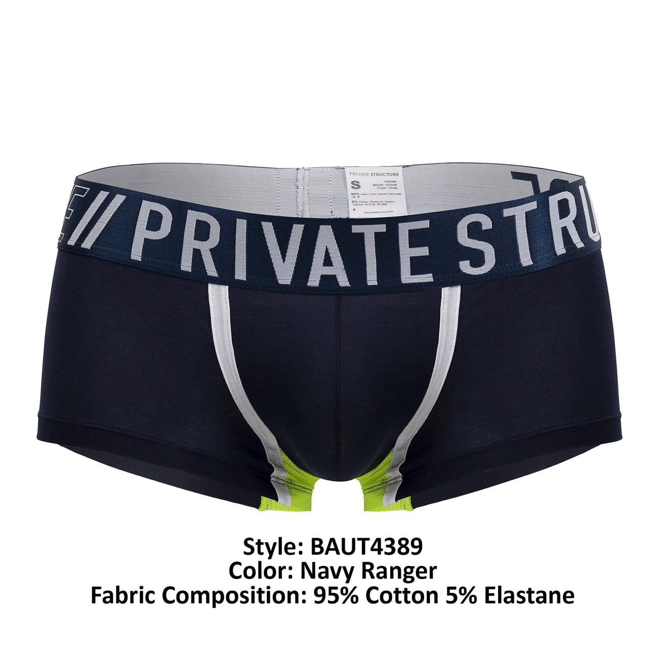 Bañador de deportista de estructura privada BAUT4389 Color azul marino Ranger