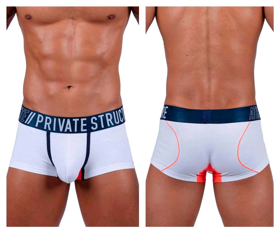 Private Structure BAUT4389 Athlete Trunks Color White League