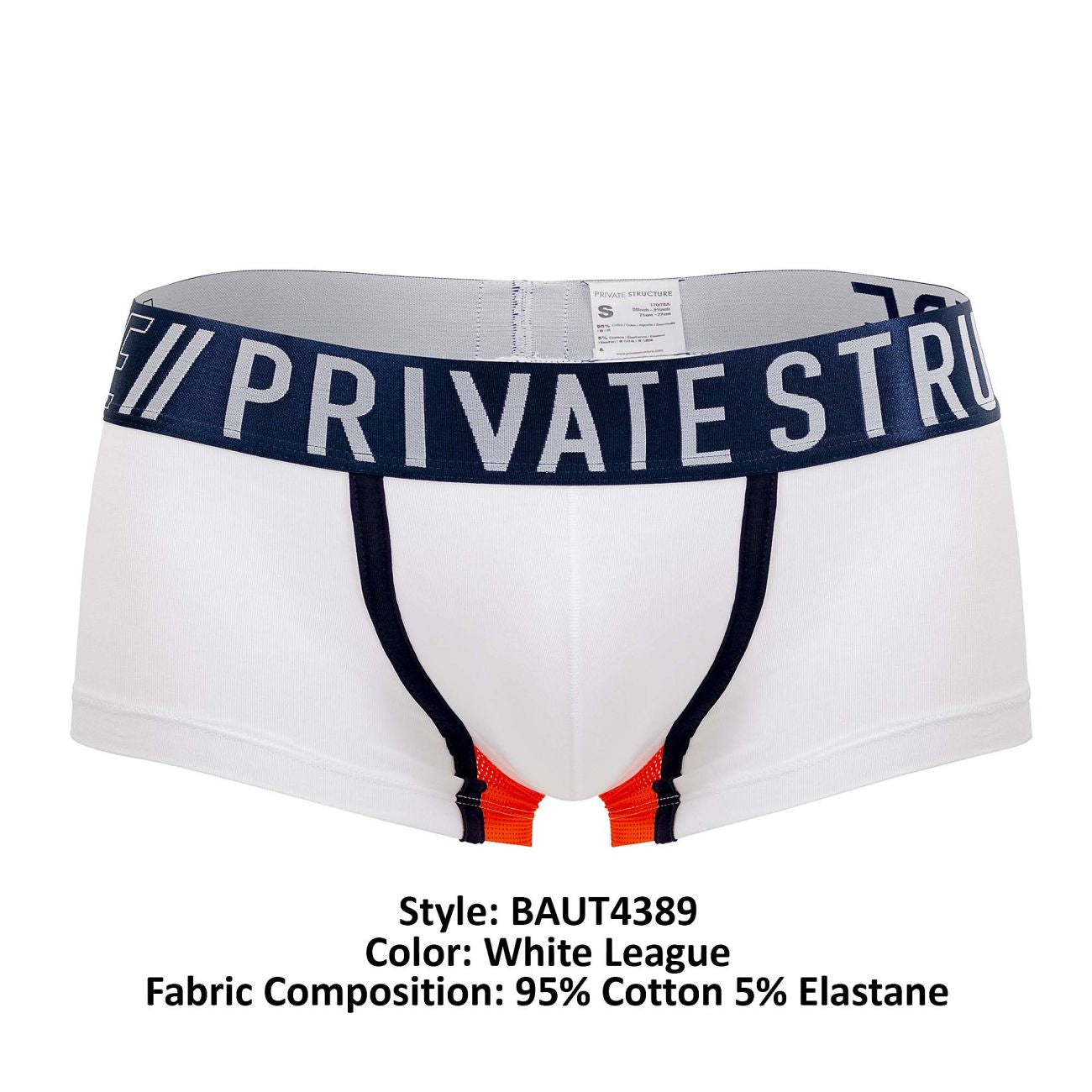 Estructura Privada BAUT4389 Bañador De Atleta Color Blanco Liga