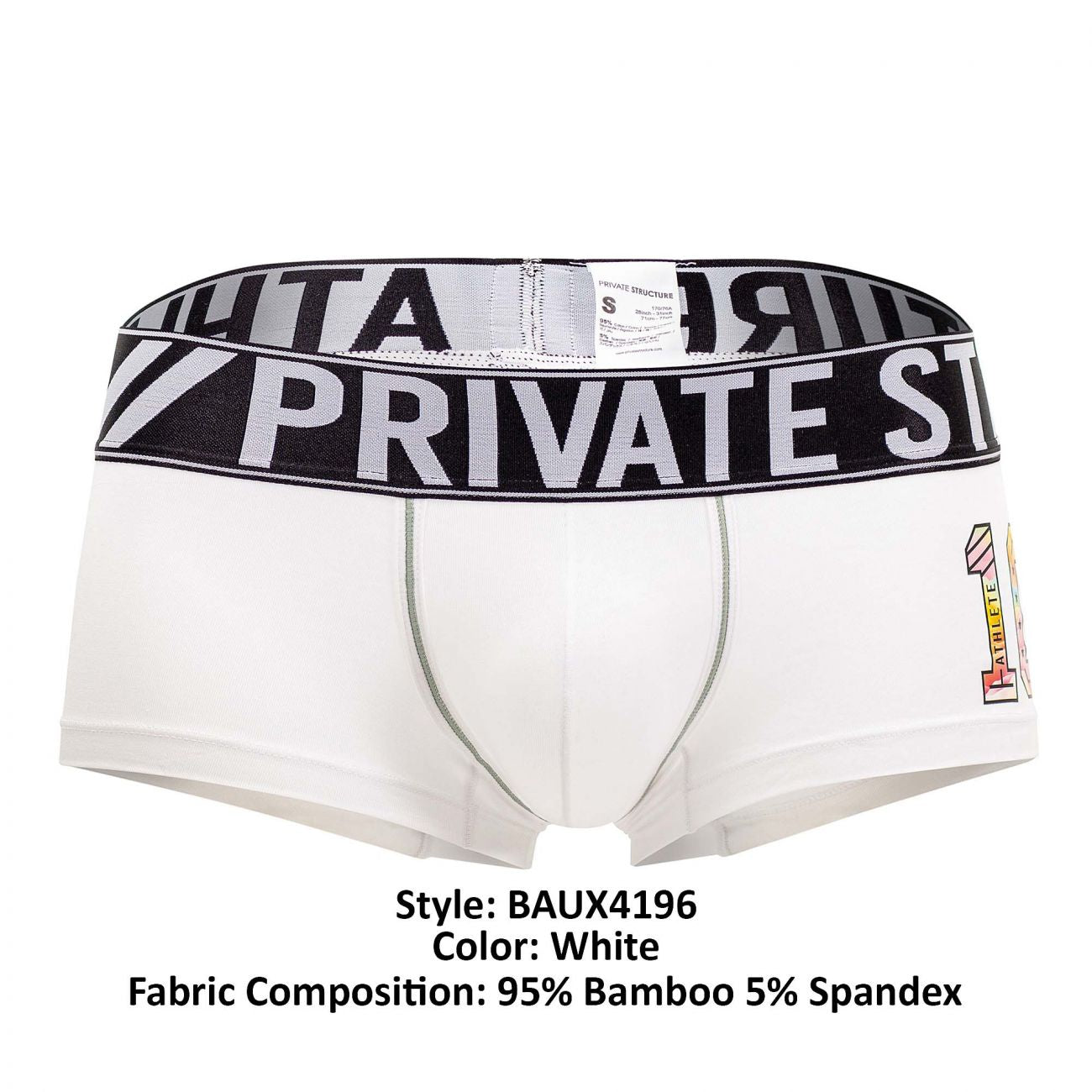 Private Structure BAUX4196 Athlete Trunks Farbe Weiß
