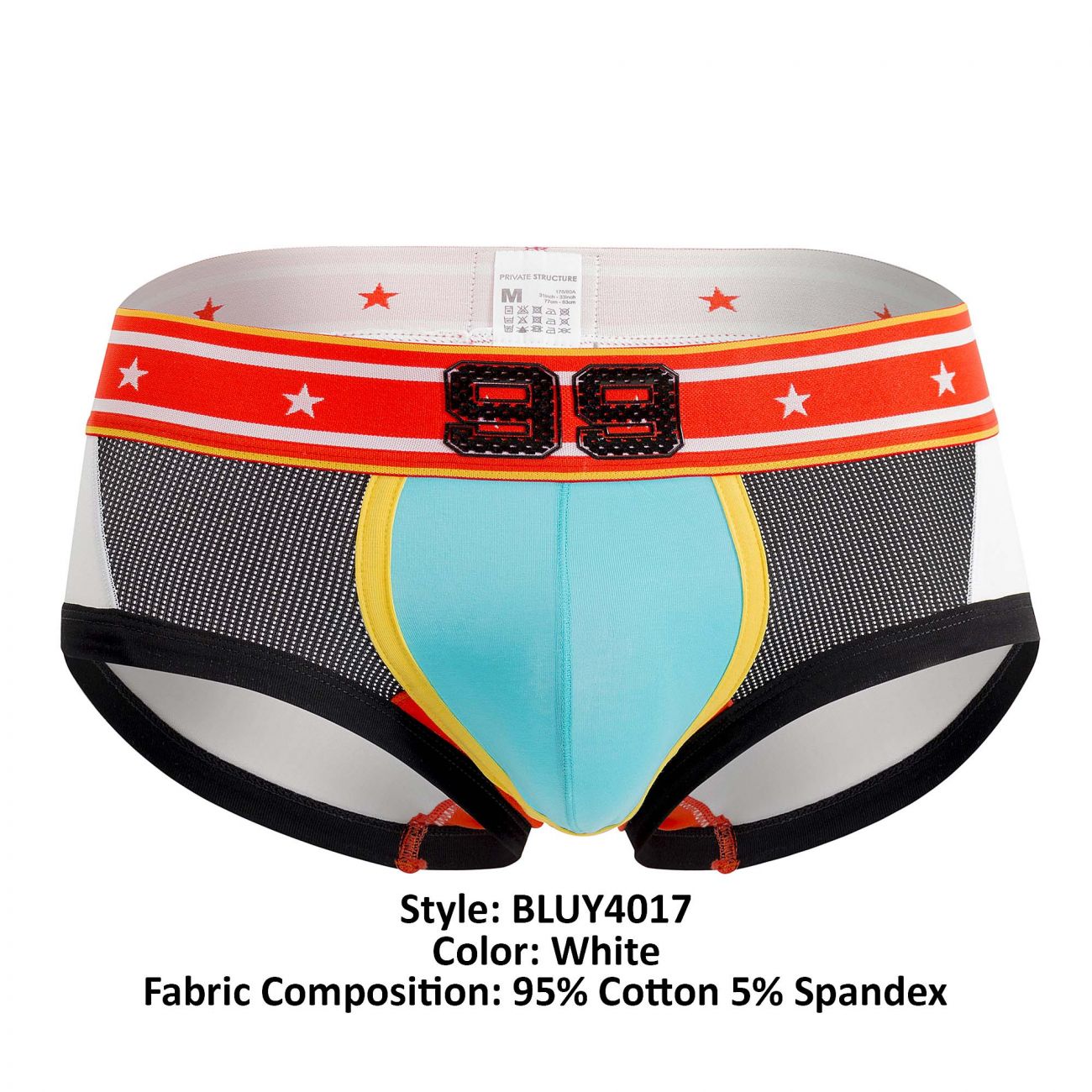Estructura privada BLUY4017 Low Rise Hipster Be-Fit Player Color blanco