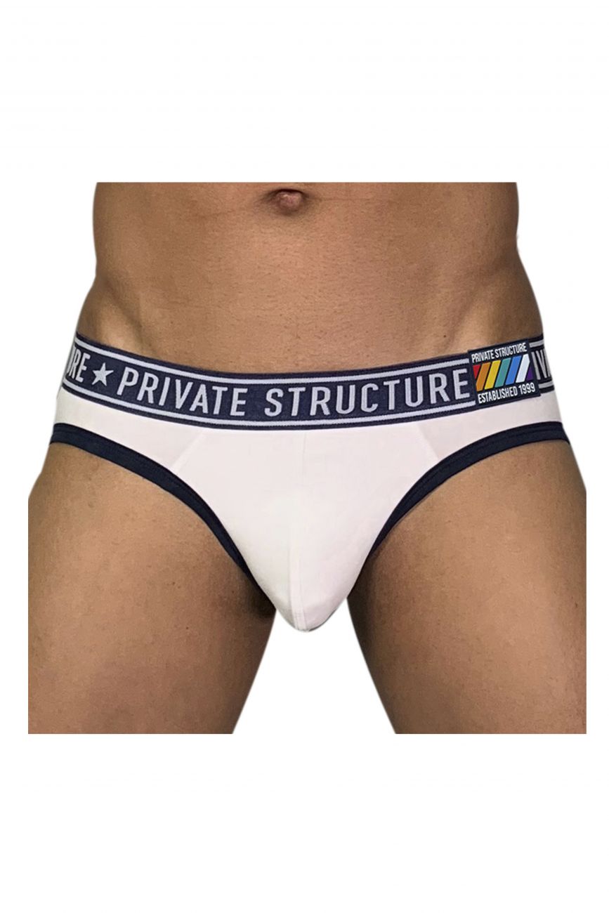 Private Structure EPUY4019 Pride Mini Briefs Color Loadful White