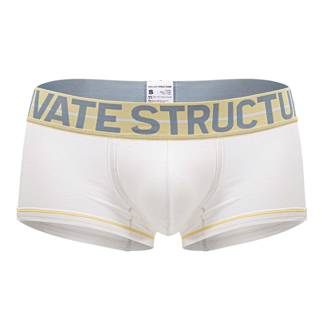 Private Structure MOUX4103 Mo Lite Mid Waist Trunks Farbe Weiß