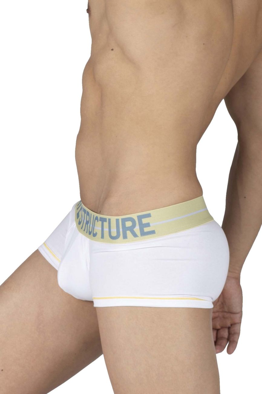 Private Structure MOUX4103 Mo Lite Mid Waist Trunks Farbe Weiß