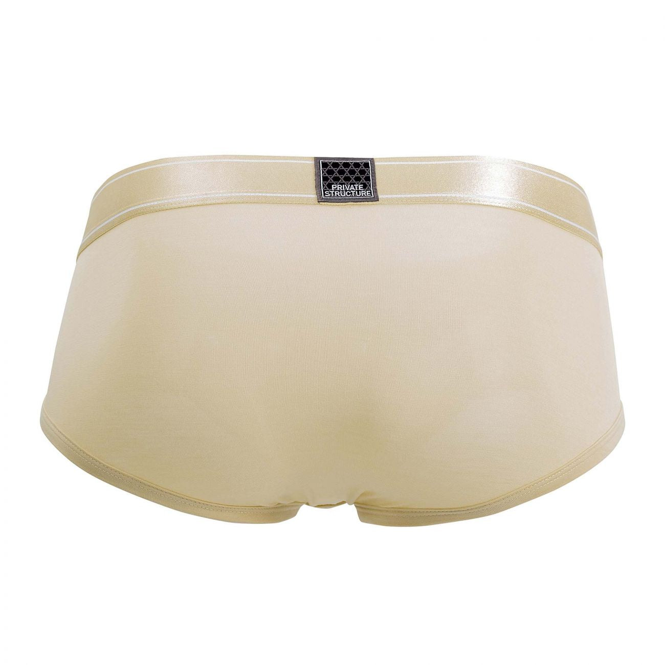 Briefs de bambú de platino de estructura privada PBUZ3748 Color caqui pálido