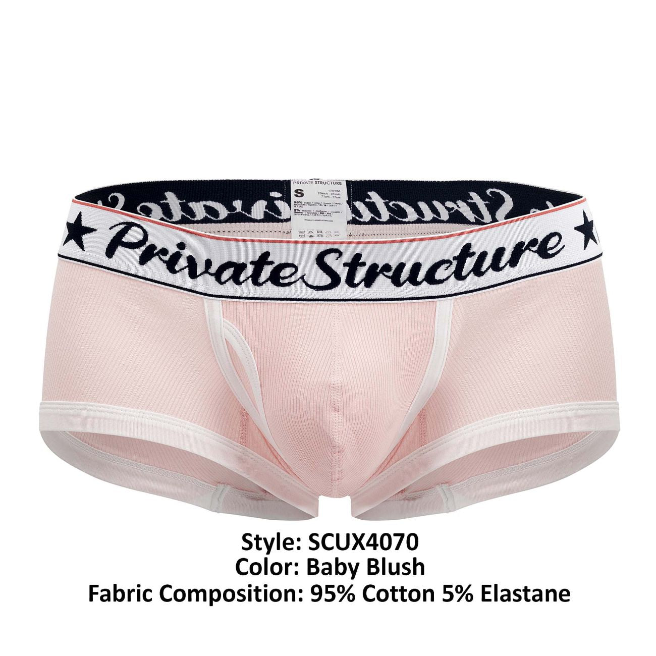 Private Structure SCUX4070 Klassische Badehose, Farbe Baby Blush