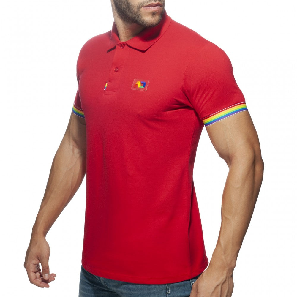 RAINBOW POLO SHIRT - DealByEthan.gay loves Addicted