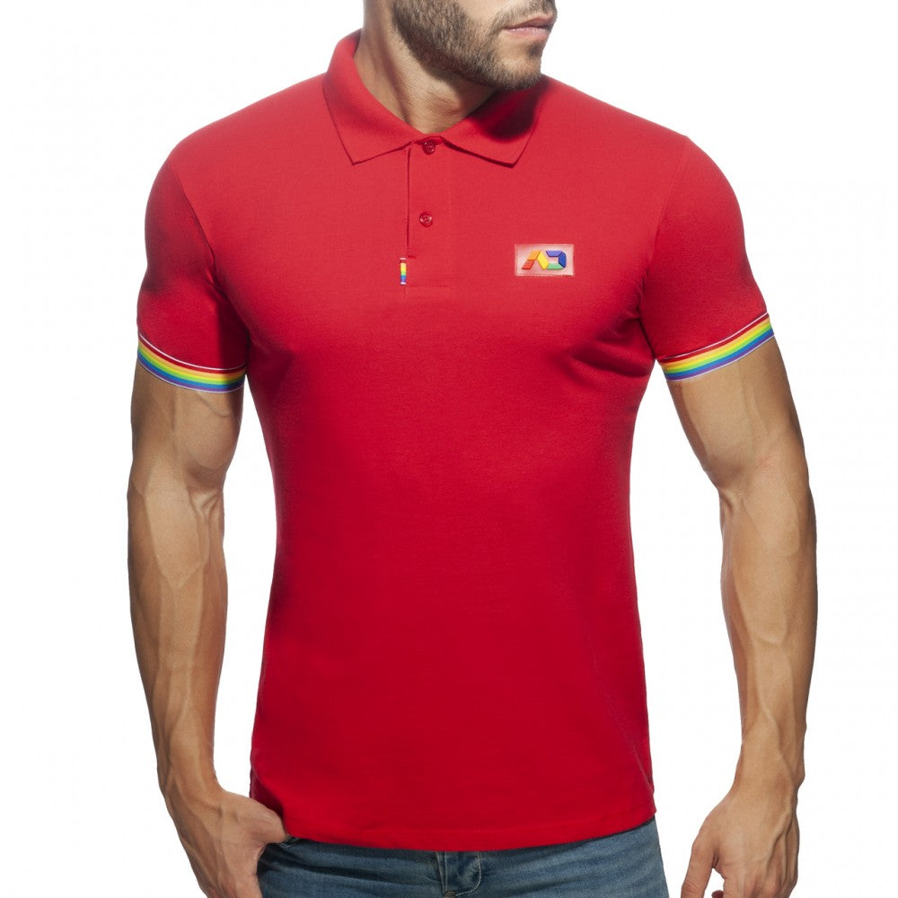 RAINBOW POLO SHIRT - DealByEthan.gay loves Addicted