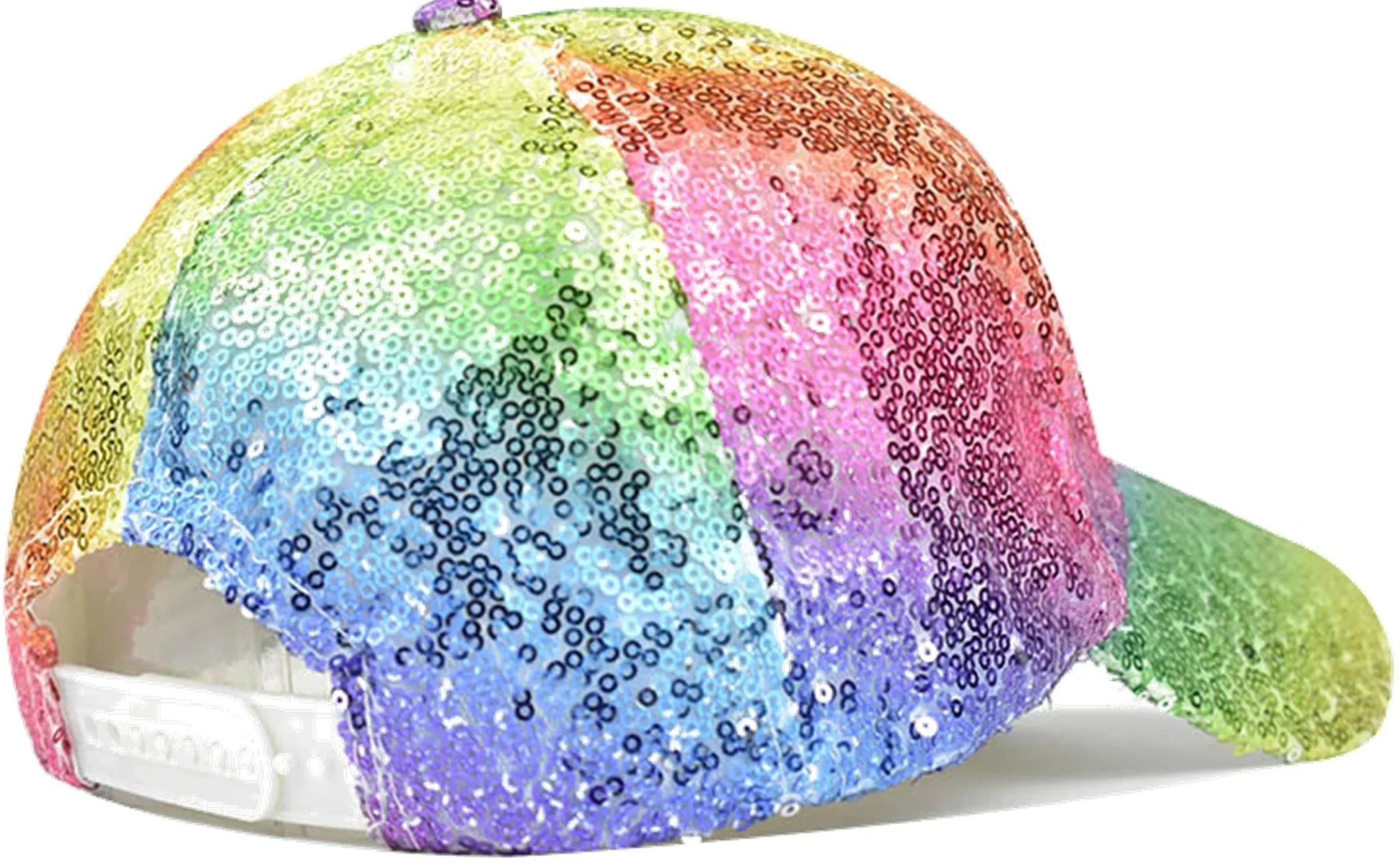 RAINBOW SEQUIN BASEBALL CAP - DealByEthan.gay loves KNOBS