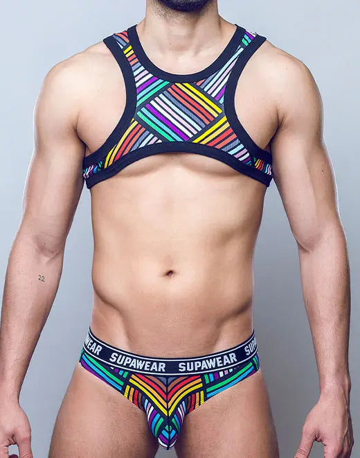 RIBBED SLASHED CROP TOP - DealByEthan.gay loves SUPAWEAR