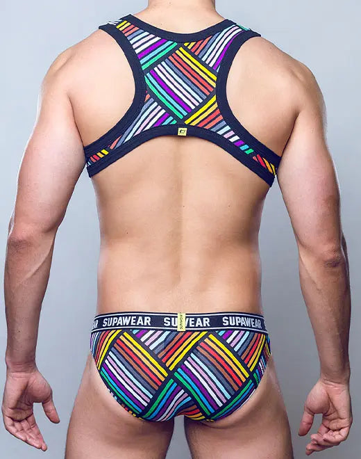 RIBBED SLASHED CROP TOP - DealByEthan.gay loves SUPAWEAR