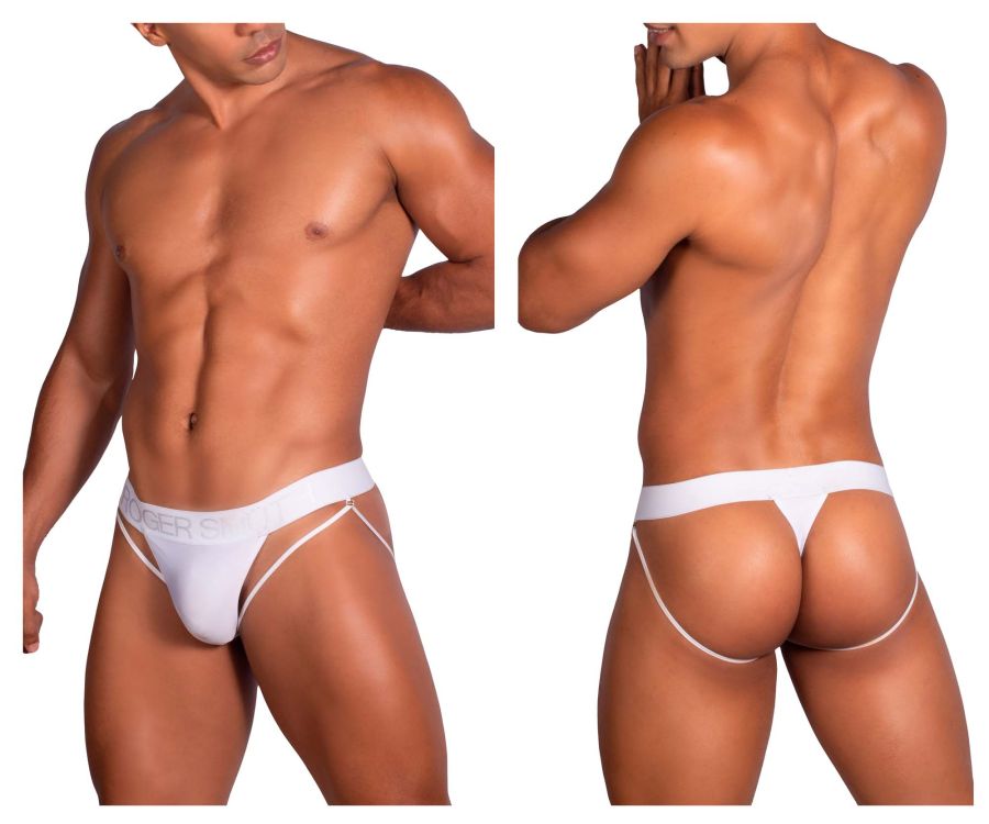 Roger Smuth RS077 Thongs Color White - DealByEthan.gay loves Roger Smuth