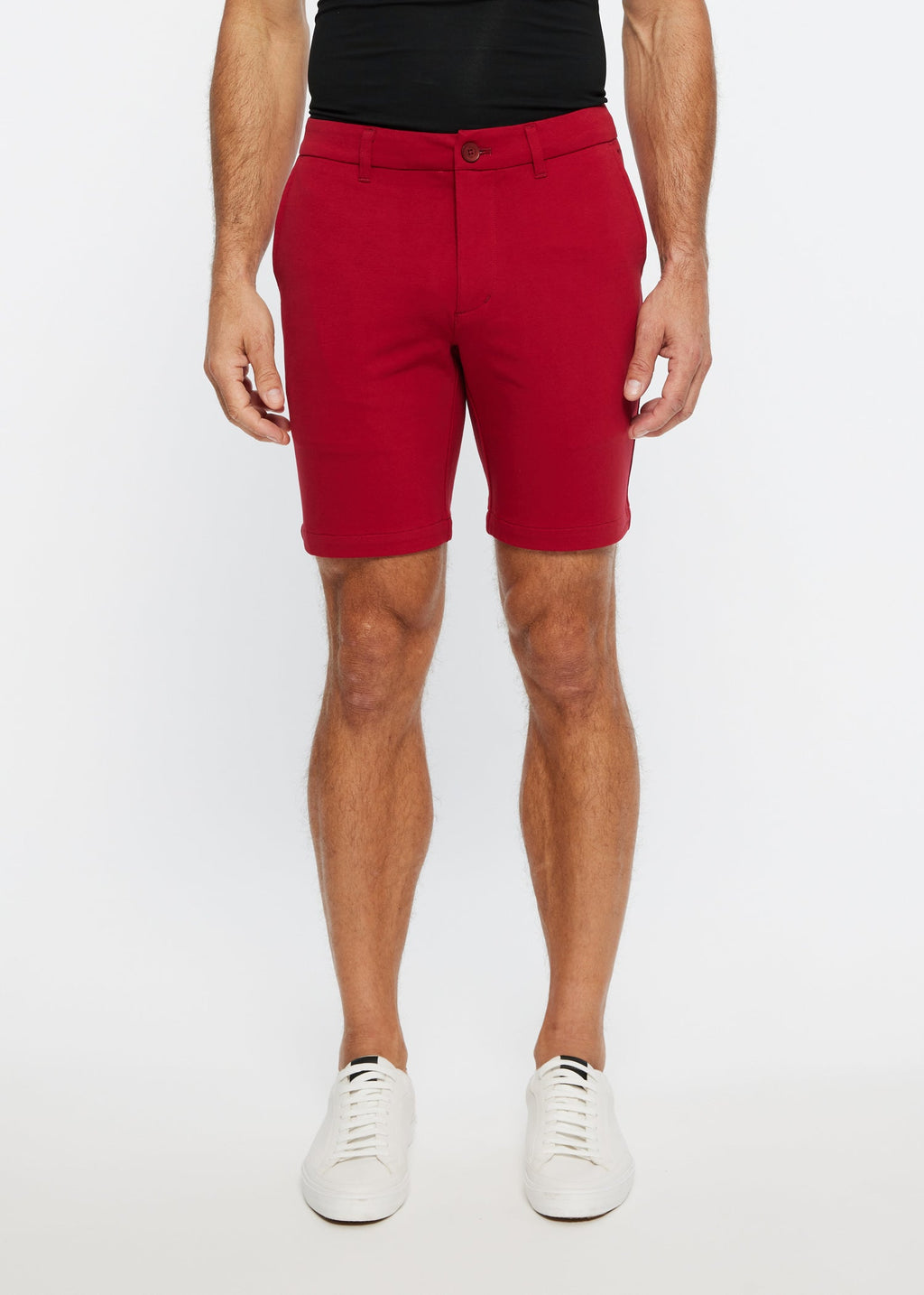 SOLID STRETCH KNIT SHORT - DealByEthan.gay
