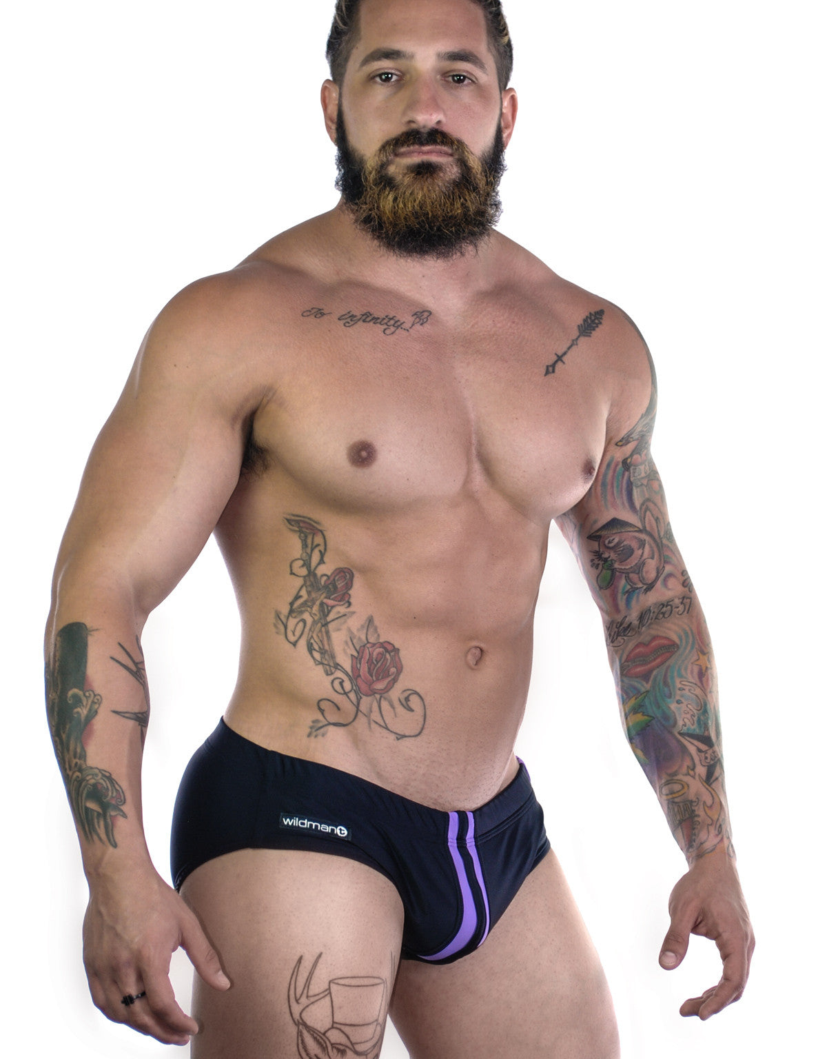 Sportivo Bikini Black & Purple - DealByEthan.gay