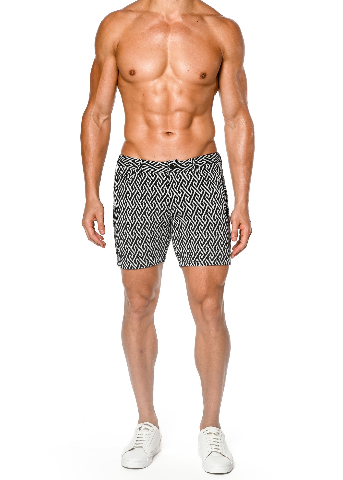 JACQUARD STRETCH KNIT SHORT - DealByEthan.gay