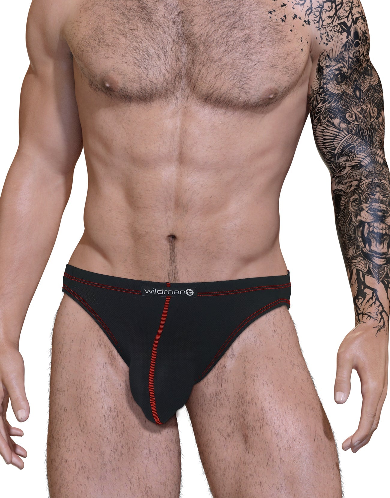 Stitch Big Boy Pouch Jock Strap - Red - DealByEthan.gay