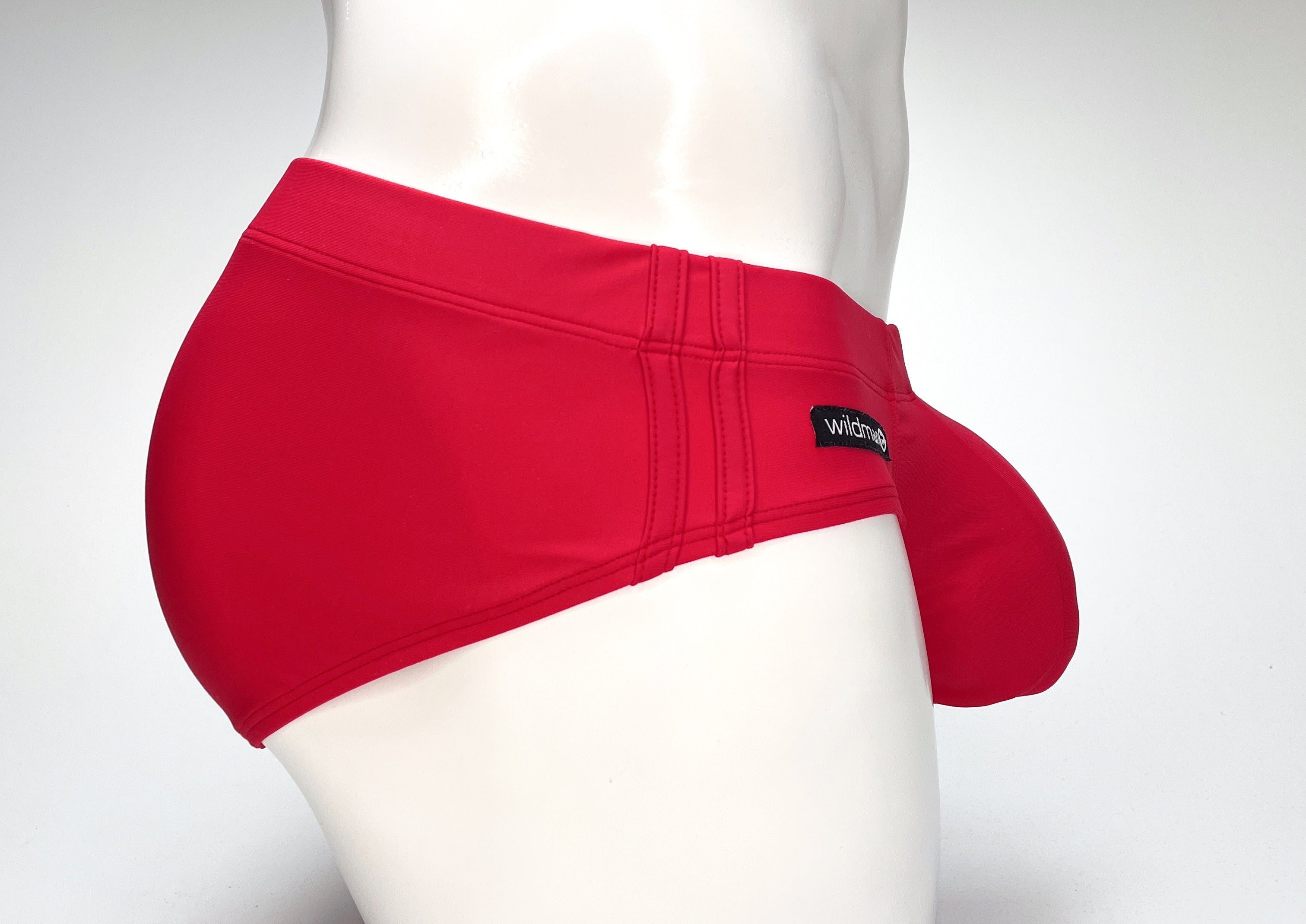 WildmanT Big Boy Pouch Swim Brief Red - DealByEthan.gay