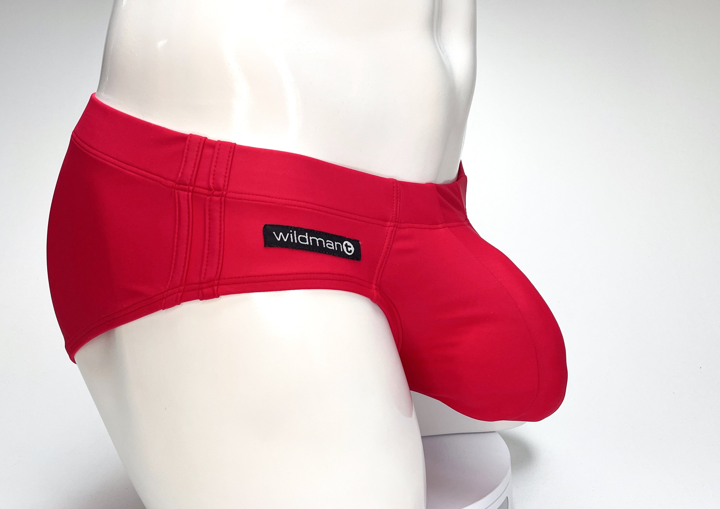 WildmanT Big Boy Pouch Swim Brief Red - DealByEthan.gay