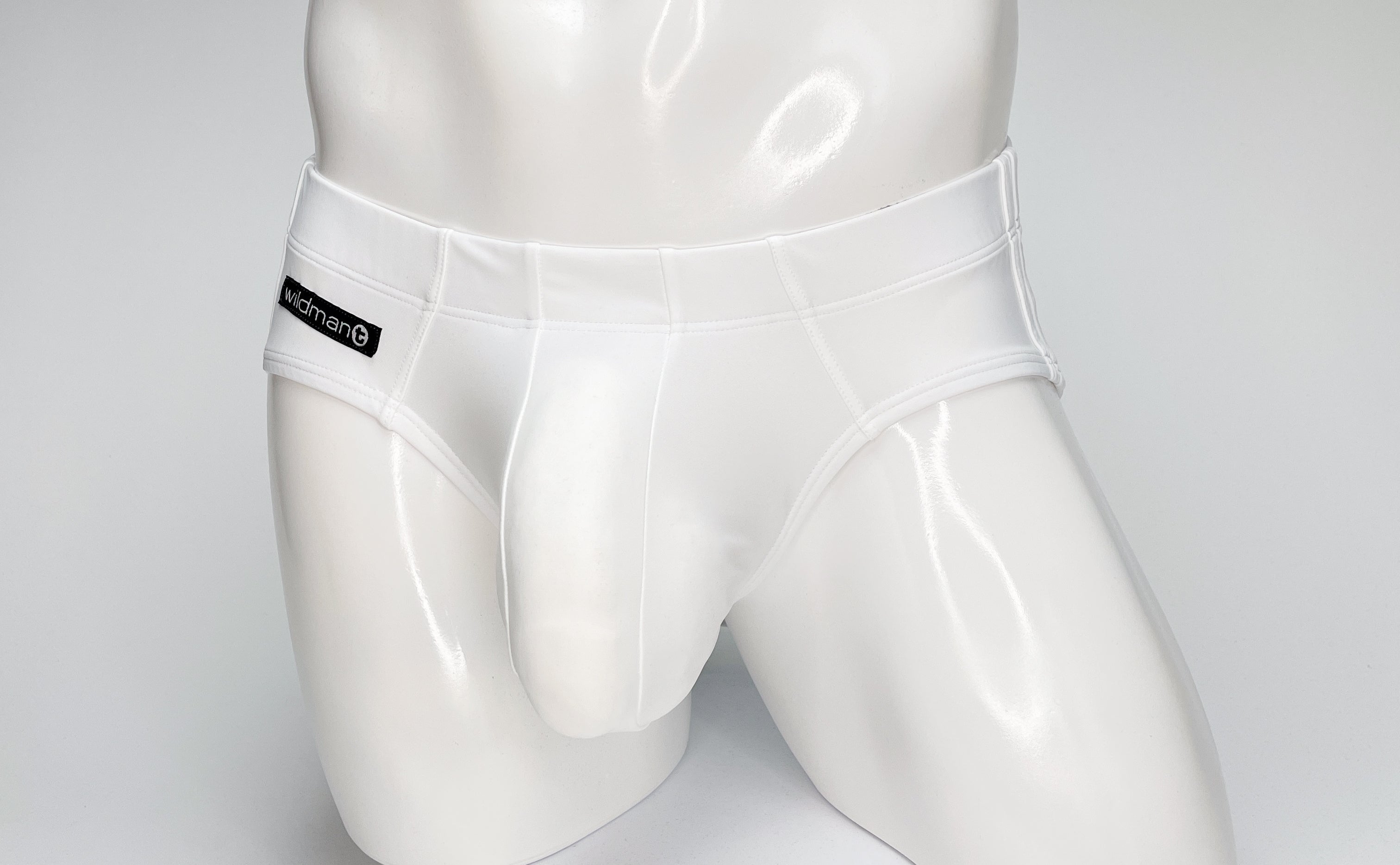 WildmanT Big Boy Pouch Swim Brief White - DealByEthan.gay