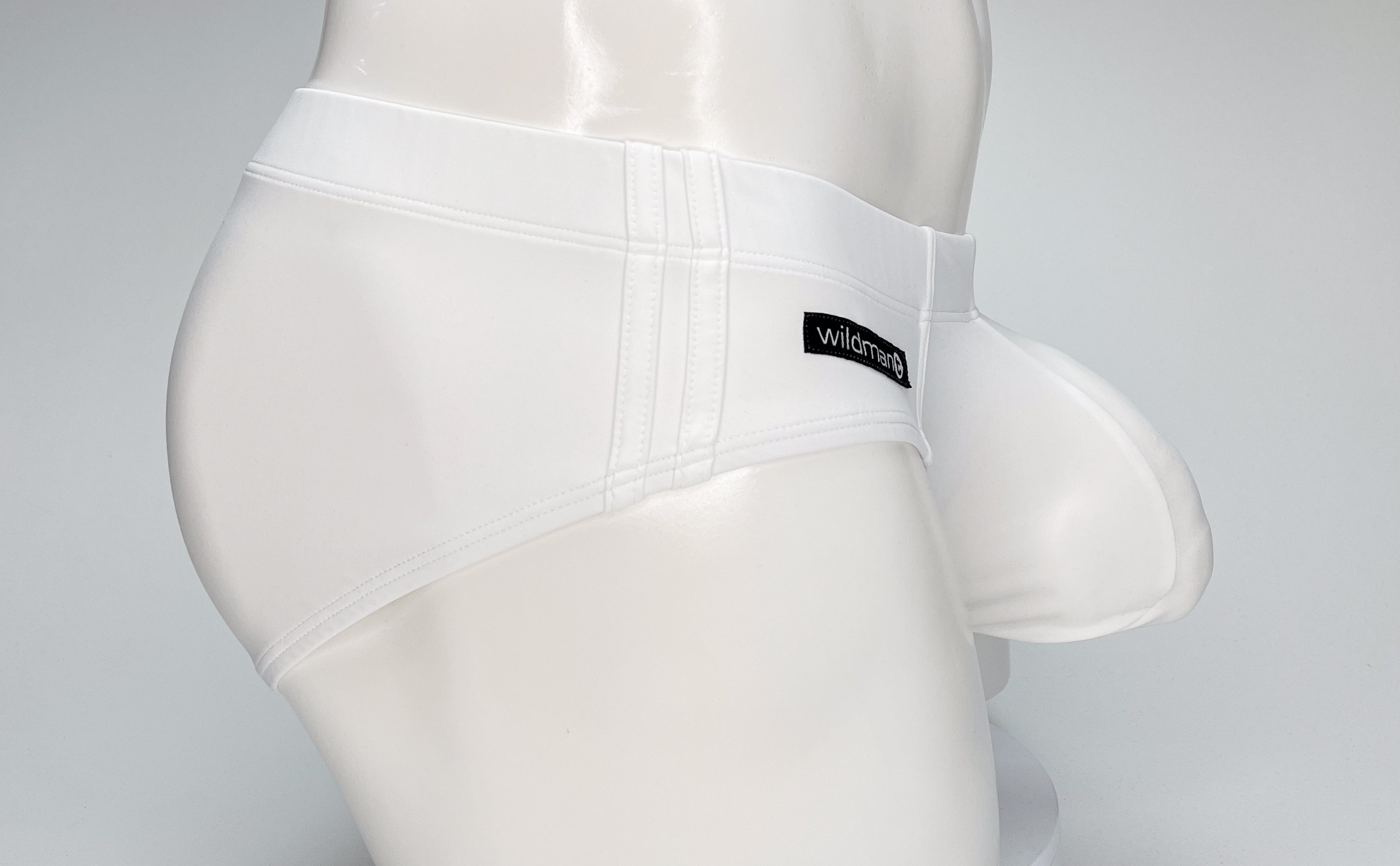 WildmanT Big Boy Pouch Swim Brief White - DealByEthan.gay