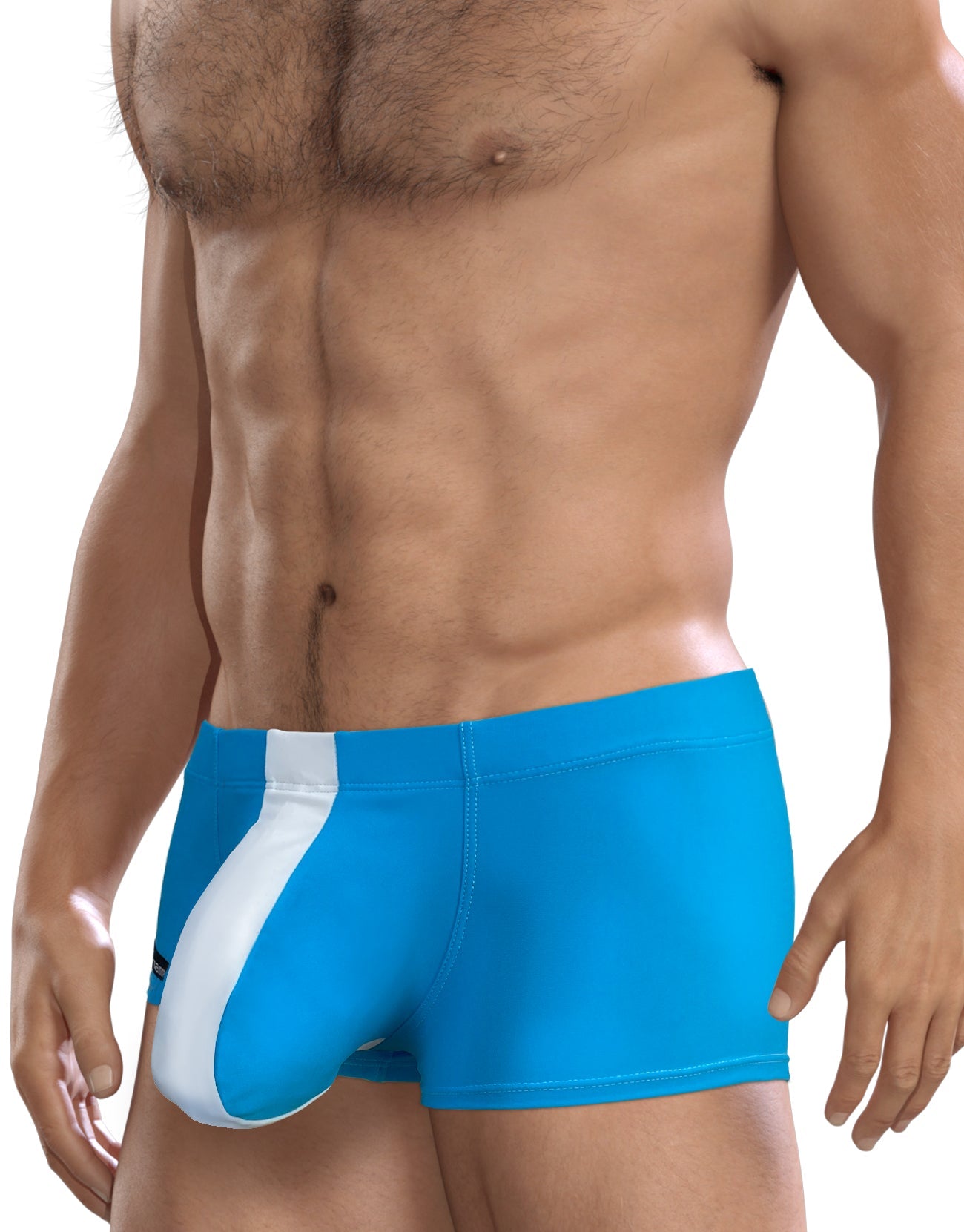 WildmanT Big Boy Pouch Swim Square Cut Teal Blue - DealByEthan.gay