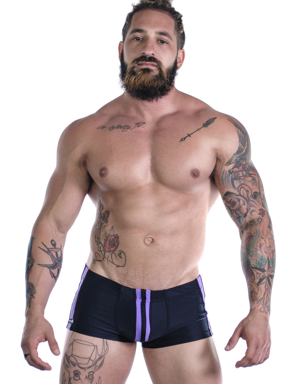 Sportivo Square Cut Black & Purple - DealByEthan.gay