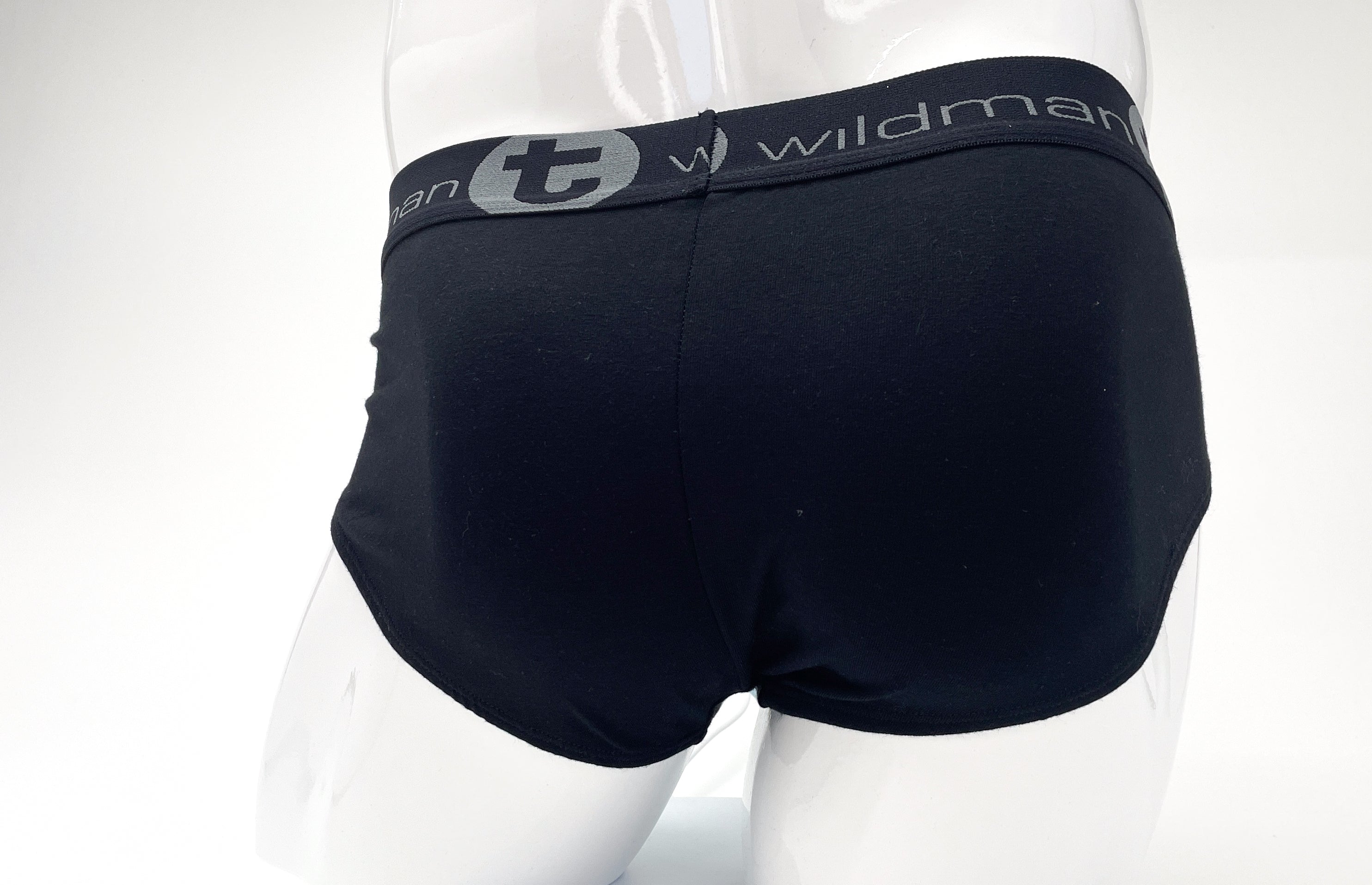 Stretch Cotton Big Boy Pouch Brief Black/Blue - DealByEthan.gay loves WildmanT