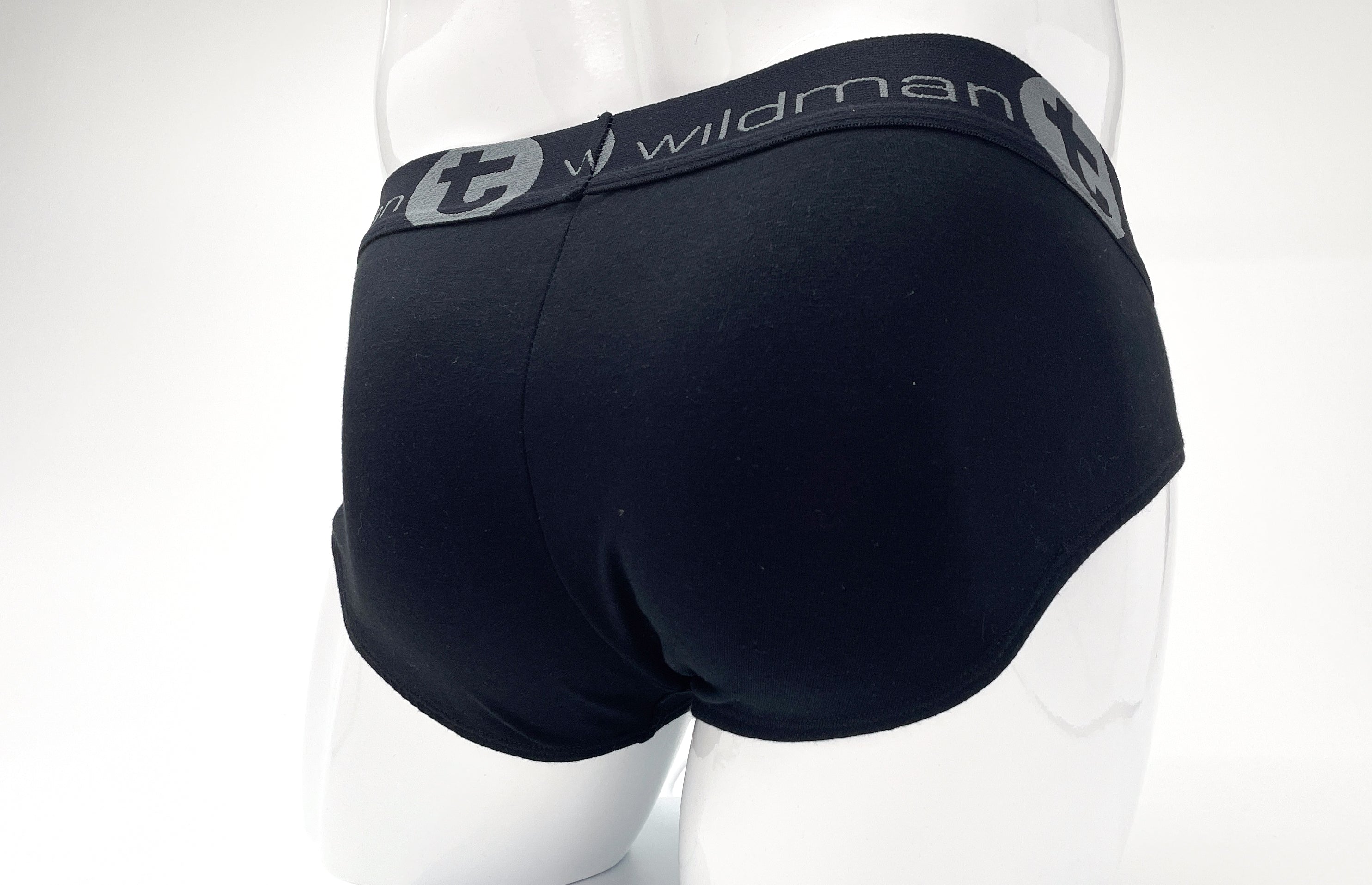 Stretch Cotton Big Boy Pouch Brief Black/Blue - DealByEthan.gay loves WildmanT