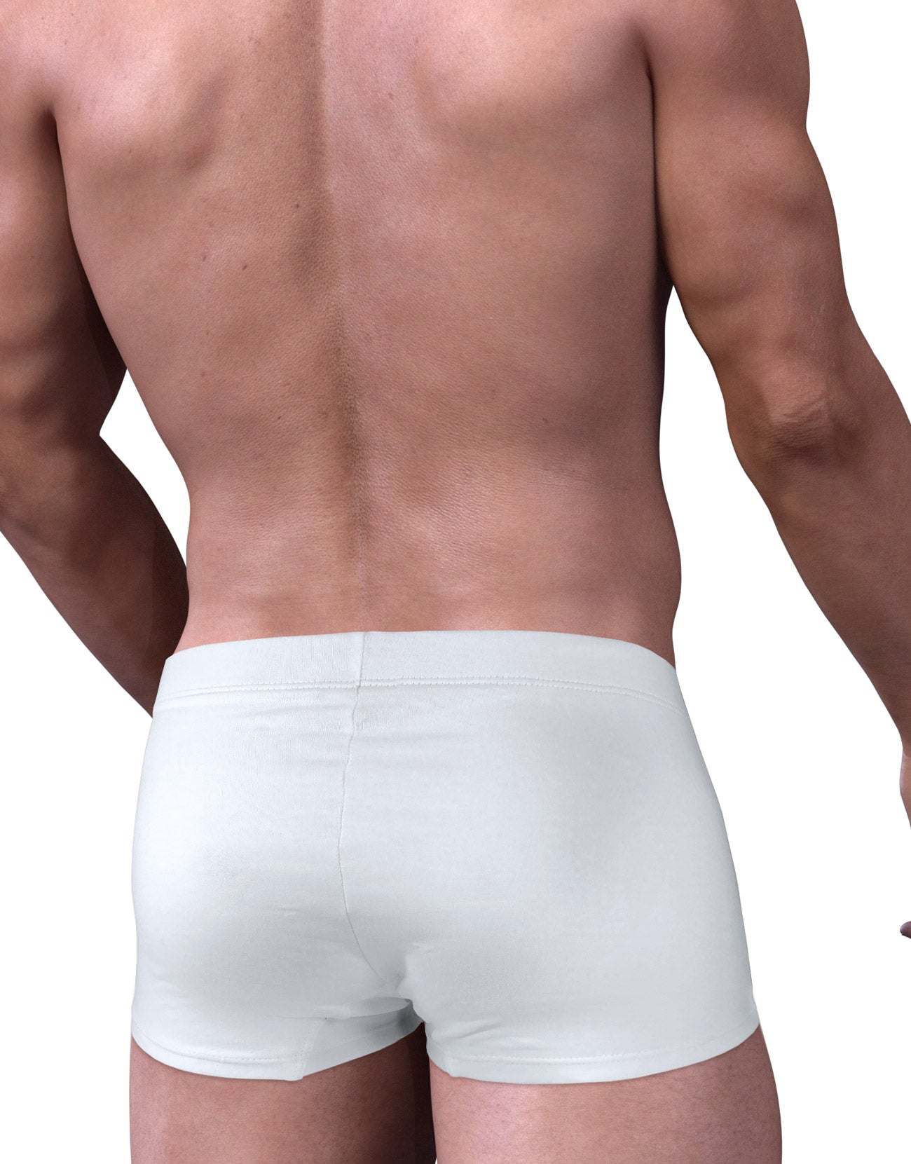 Stretch Cotton Boxer White/Blue - DealByEthan.gay loves WildmanT