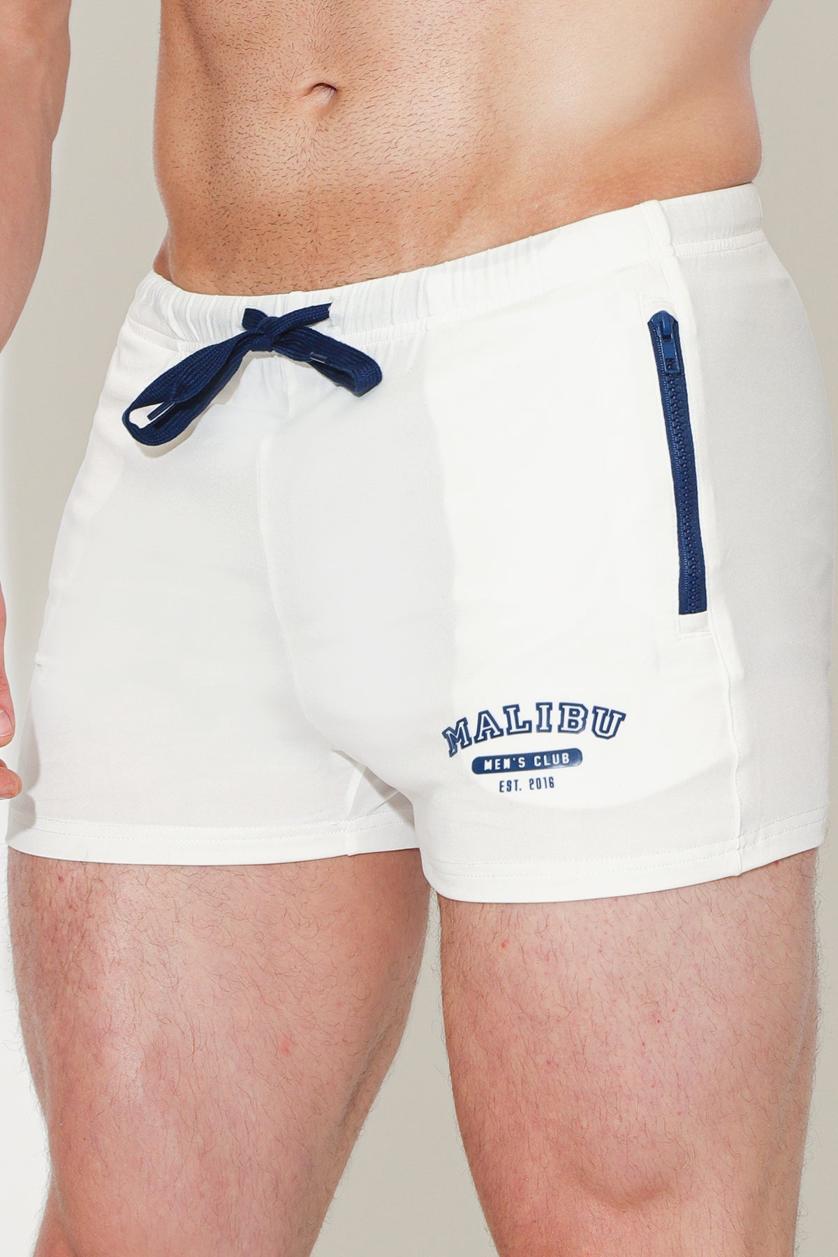 Karma Short Shorts with Zipper Pockets - White - DealByEthan.gay