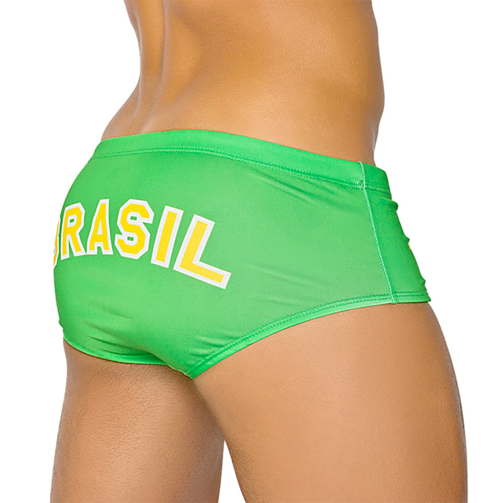 TEAM BRASIL FLAG SUNGA - Designer-Bademode für Herren - Brasilianische Sunga für Herren