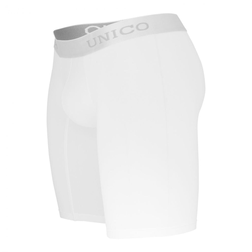 Unico 1200100300 (1212010030300) Boxer Briefs Cristalino Microfiber Color White - DealByEthan.gay loves Unico