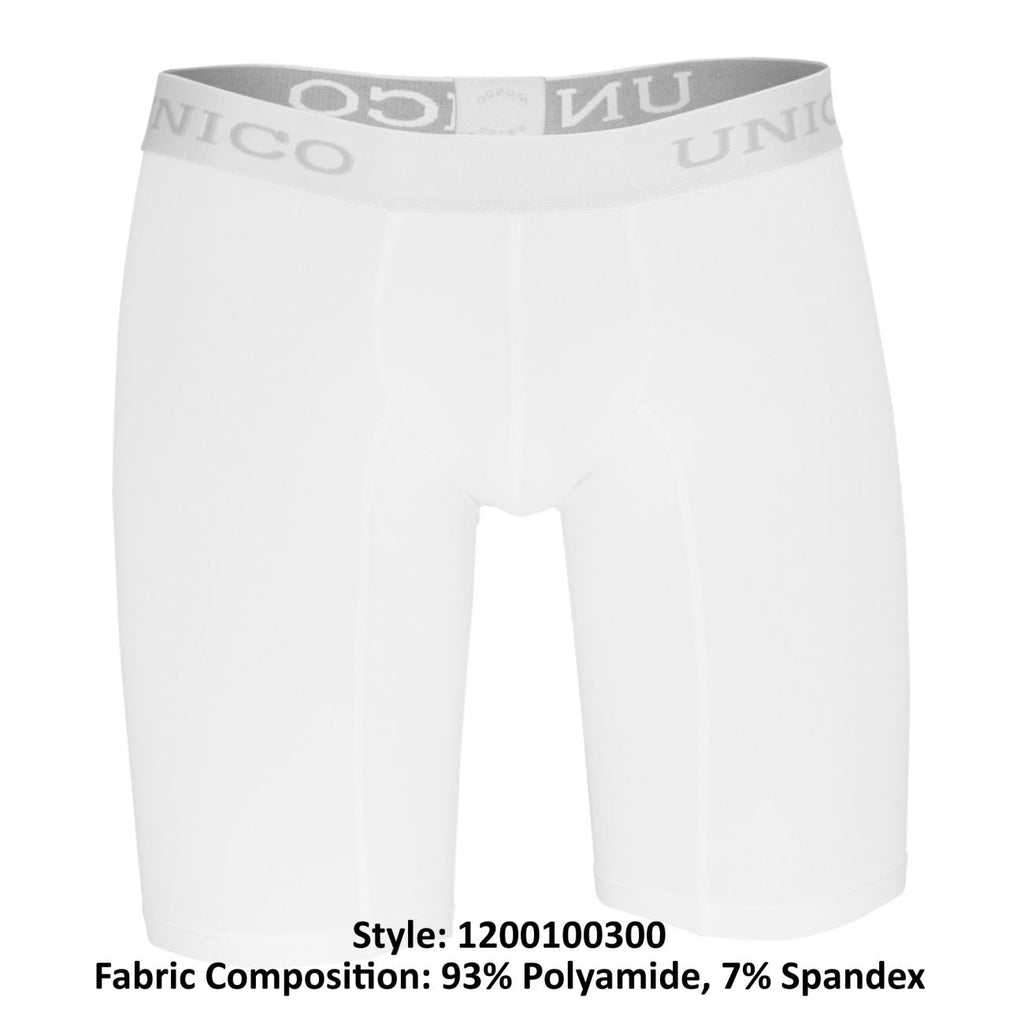Unico 1200100300 (1212010030300) Boxer Briefs Cristalino Microfiber Color White - DealByEthan.gay loves Unico
