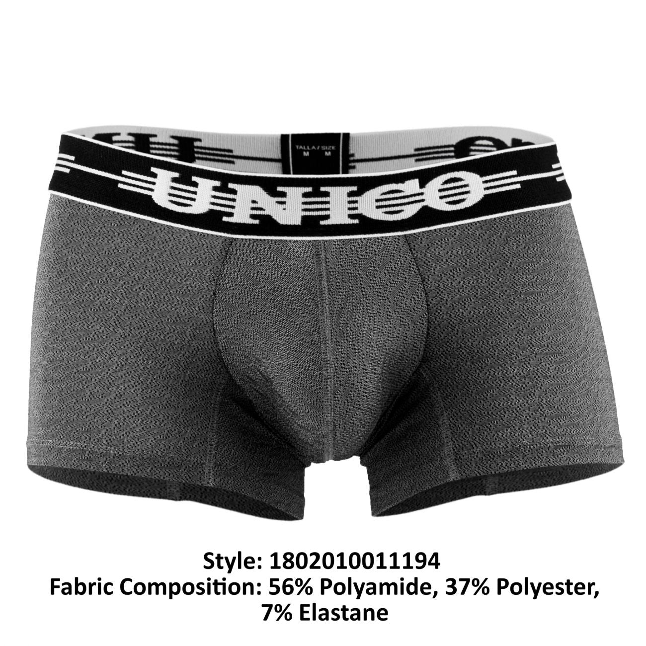 Unico 1802010011194 Boxer Briefs Self Color Gray - DealByEthan.gay loves Unico