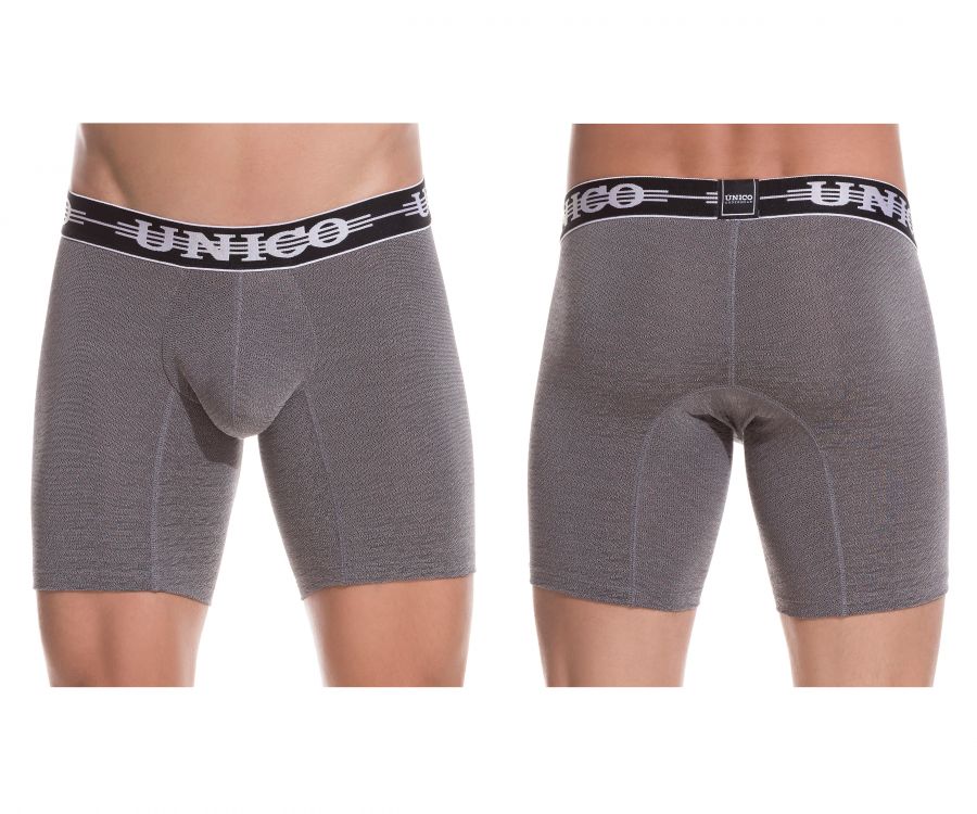 Unico 1802010021194 Boxer Briefs Self Color Gray - DealByEthan.gay loves Unico